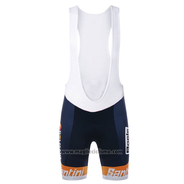 2017 Abbigliamento Ciclismo Donne Damen Boels Dolmans Arancione Manica Corta e Salopette